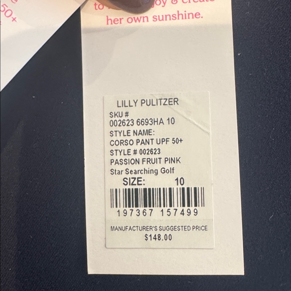 Lilly Pulitzer Luxletic Pink and Purple Patterned Pants - Picture 6 of 6